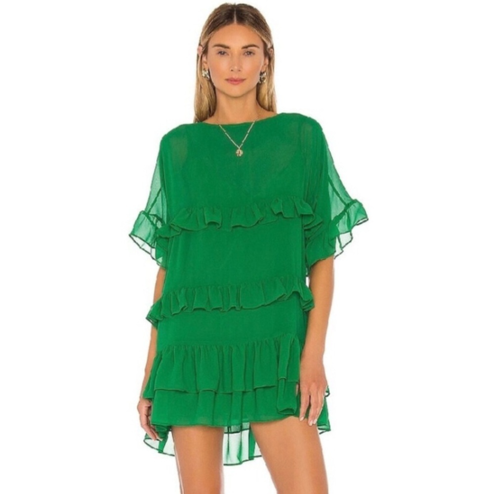 Lovers + Friends Green Mona Mini Dress Size XS NWT